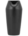 Vase mit breiter Öffnung Steinzeug schwarz 33 cm hoch schlank rund modern Apamea