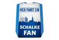 speecheese Parkscheibe Hier parkt ein Schalke Fan Parkscheibe in Vereinsfarben