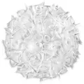 Slamp Deckenleuchte Veli, Weiß, Kunststoff, Rüschen,Rüschen, rund,rund, 20 cm, 3 Helligkeitsstufen, Lampen & Leuchten, Innenbeleuchtung, Leuchten nach Räumen, Schlafzimmerlampen