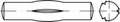 TOOLCRAFT TO-5438001 Knebelkerbstift 2.5mm Stahl 250St.