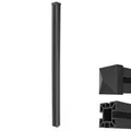 B-Ware WPC-Pfosten Savoie-WPC-Zaun, Pfeiler Pfahl, Stecksystem 240cm, anthrazit