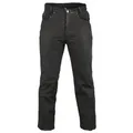 MDM Lederhose Herren Nubuk Lederjeans Lederhose Nubuk Büffel Leder schwarz W30