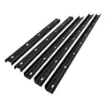 3x Gratleiste U-FORM massiver Unterzug für Tischplatten, Tischbeschlag, Unterstützungsunterzug, Verstärkungsprofil, U-Profil, Querverstrebung, Aussteifungsprofil, Nut-Profil (80cm Länge, 3er Set)