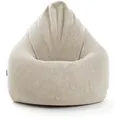 Mokebo Sitzsack, Beige, Textil, 80x130x80 cm, Oeko-Tex®, Wohnzimmer, Hocker, Sitzsäcke, XXL Sitzsäcke