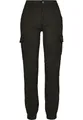 Urban Classics Damen Ladies High Waist Cargo Pants Hose, Black, 32