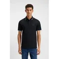 BOSS ORANGE Poloshirt Passertip mit BOSS Logo-Badge blau L (50)
