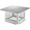 VEVOR Schornsteinabdeckung Edelstahl 304 Kaminhaube 416x416x250mm Kaminabdeckung Vogelschutz Regenhaube Schornsteinhaube 2 Installationsmethode