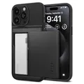 Spigen Slim Armor CS Hülle Kompatibel mit iPhone 15 Pro -Schwarz