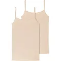 Schiesser Unterhemd 95/5 (2er-Pack) mit Spaghetti-Trägern beige 44
