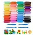Air Dry Clay, Polymer Clay, 36 Farben, Modelliermasse Set, Lufttrockener Luft...