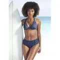 Bikini-Hose ELBSAND "Letra", Damen, Gr. 34, N-Gr, schwarz, Recycling-Polyamid, bedruckt, Badehosen, mit tollem Wording
