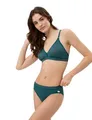 BeeDees Damen Soft-BH Microfun N pinie, 85B ohne Bügel Verstellbare Träger ungepolsterte Cups Microfaser