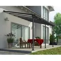 Palram - Canopia Terrassenüberdachung Feria Anthrazit 4x4.2