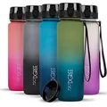 720°DGREE Trinkflasche “uberBottle“ softTouch +Sieb Multicolour - 1L - BPA-Frei - Wasserflasche für Uni, Sport, Fitness, Fahrrad, Outdoor - Sportflasche aus Tritan - Leicht, Bruchsicher, Nachhaltig