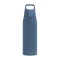 SIGG - Edelstahl Trinkflasche - Shield ONE Deep Blue - Für Kohlensäurehaltige Getränke Geeignet - Auslaufsicher - Federleicht - BPA-frei - Outdoor & Fitness - Dunkel Blau - 1L