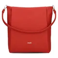 Handtasche zwei YUNA YU120 red im Vintage Look aus echtem Leder Damentasche