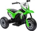 HOMCOM Kinder Elektro-Motorrad, 6V Kindermotorrad mit Hupe, Startup-Musik, Kinderfahrzeug, 3km/h, für 3-6 Jahre, Grün