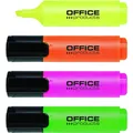 Office Products Textmarker, 2-5 mm, 4 stück, farbig sortiert (4x) (41378846)