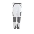 Planam  Norit Damen Bundhose weiß/zink Gr.52 6418052