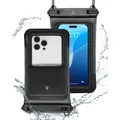 2x Wasserdichte Handyhülle Spigen A611P Waterproof Float Case Cover Etui Schwarz