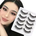 3D Falsche Wimpern Natürlich Look Künstliche Wimpern 5 Paar Wispy Fake Lashes Nerzwimpern Naturwimpern Kurze Falsche Wimpern Weich Streifenwimpern Wiederverwendbar False Eyelashes von Glowing win