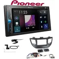 Pioneer DMH-A3300DAB 2-DIN Multimedia Autoradio Bluetooth DAB+ USB mit Einbauset für Hyundai Tucson ab 2015 schwarz