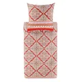 Bassetti MARECHIARO Bettwäsche + 1 Kissenhülle aus 100% Baumwollsatin in der Farbe Rot R1, Maße: 155x220 + 1 K 80x80 cm - 9329926