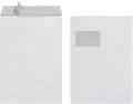 Herlitz Versandtasche Versandtaschen C4 Haftklebung mit Fenster VE=10 Stück weiß 90g/qm