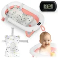 RICOKIDS faltbare Babywanne mit Kissen Reisebadewanne Badewanne Reisebadewanne