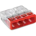 Wago 4 Conductor Compact Pushwire Connector (2273-204)