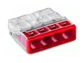 Wago Steckklemme 4fach 450V 24A 0,5-2,5qmm transparent - 100 Stück - 2273-204