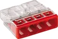 Wago Verbindungsdosenklemmen 4-Leiter-Klemmen Rot 2273-204