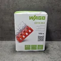 100 Stück Wago Steckklemme 4 fach rot 2273-204 Dosenklemmen Compact