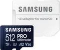 Samsung Pro Ultimate Speicherkarte (512 GB, Video Speed Class 30 (V30)/UHS Speed Class 3 (U3), 200 MB/s Lesegeschwindigkeit)