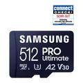 Samsung PRO Ultimate microSD-Speicherkarte inkl. SD Adapter - 512 GB