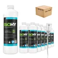 BiOHY Intensivreiniger Universal (12x1l Flasche) + Dosierer | Hochleistungs-INDUSTRIEREINIGER | Grundreiniger ideal für Hochdruckreiniger, schaumarm | Schmutzbrecher & Kraftreiniger