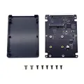 GINTOOYUN MSATA Mini PCI-E SSD auf 2,5-Zoll-IDE 44Pin-Konverterkarte mit Shell, Schwarz für Notebook-Laptop ， Desktop-Computer und mehr