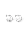 Purelei Eono Ohrringe (Hellsilber) – Creolen Damen aus Langlebigem Edelstahl – Wasserfeste Ohrringe – 2 cm Durchmesser – Modeschmuck für Deinen Individuellen Look