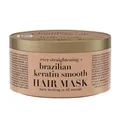 OGX Brazilian Keratin Smooth Hair Mask feuchtigkeitsspendende Haarmaske mit Keratin Protein für krauses, lockiges, welliges Haar, 300ml
