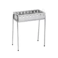 GLÜHZONE Holzkohlegrill SG 300, Schaschlikgrill, Holzkohle, Edelstahl inkl. 8 Grillspieße