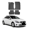 OMAC Gummi Fußmatten für Mercedes A Klasse W176 2012-2018 Automatten Schwarz 4x