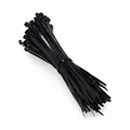 fischer Kabelbinder UBN, hochwertiges Kabelhalter-Set (100 Stk. 7,6 x 350 mm) aus Nylon-Polyamid, für Befestigungen von Kabeln und Rohren, halogen- & silikonfrei, schwarz, 087497