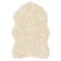 benuta Nest Kunstfell-Teppich, Creme, Textil, Beton Optik, Freiform, 60x90 cm, wasserabweisend, Teppiche & Böden, Teppiche