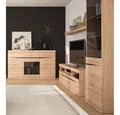 Lomadox Wohnzimmer-Set SANFORD-129, (Mega-Spar-Set, 4-St., 4-tlg), San Remo Eiche hell Nb., TV Wand, Schrankwand, Vitrine, Sideboard