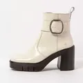 Art Schnürstiefel mit hohem Absatz Damen 1979 NAPPA SHINNY CREAM/BERNA Farbe Beige - Beige - 40