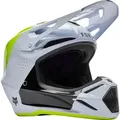 FOX V3 Tine Motocross Helm, weiss, Größe L für Männer