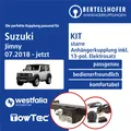 Für SUZUKI Jimny II Typ A6G 07.2018-jetzt AHK starr +13pol spezifisch E-Satz
