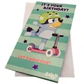 Danilo Promotions Limited Bluey Geburtstagskarte, offizielle Bluey-Grußkarte, Happy Birthday Bluey Card, mehrfarbig, 22,9 x 12,7 cm