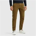 PME LEGEND Cargohose Nordrop Stretch Twill mit Logo Stickerei grün 36