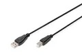 DIGITUS Digitus AK-300102-018-S USB Kabel USB 2.0 USB A USB B 0,48 Gbit/s Schwarz (AK-300102-018-S)